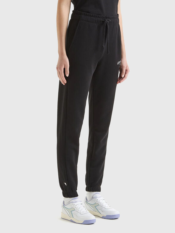 Black unisex sweatpants - 1