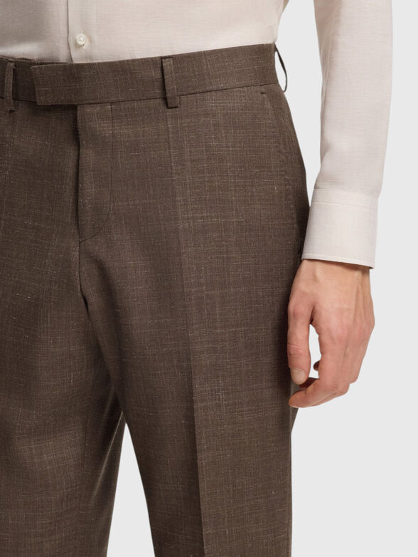 Wool-silk blend pants - 3