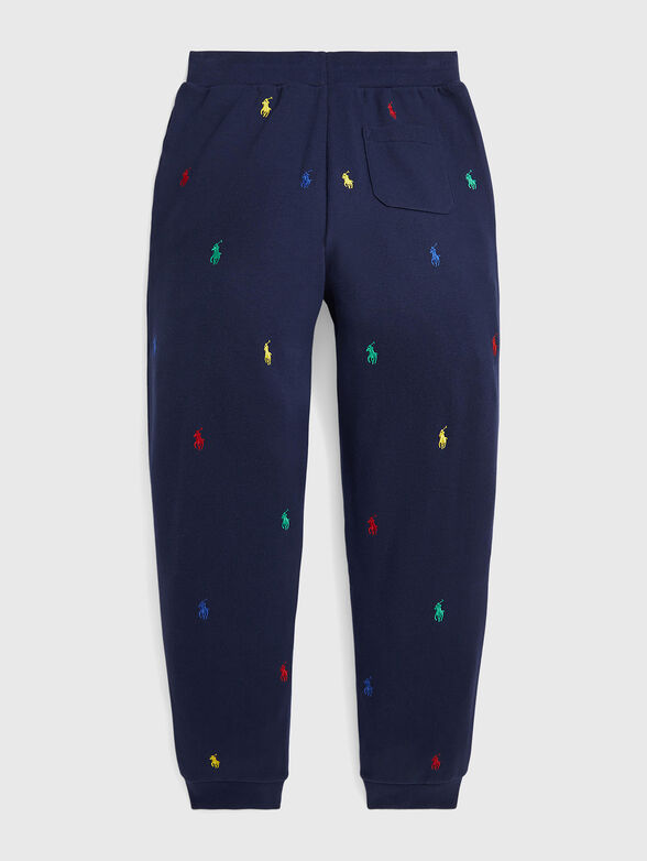 Sports pants with embroidered logo - 2