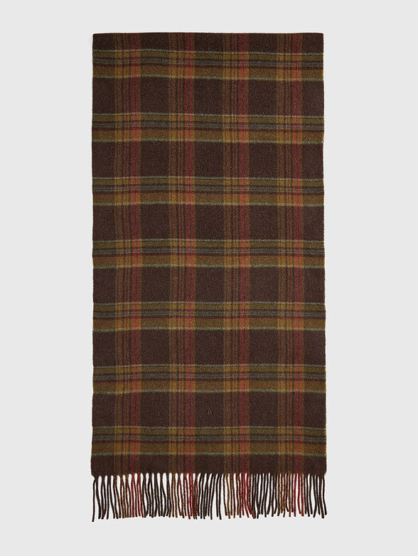 Plaid wool scarf - 2