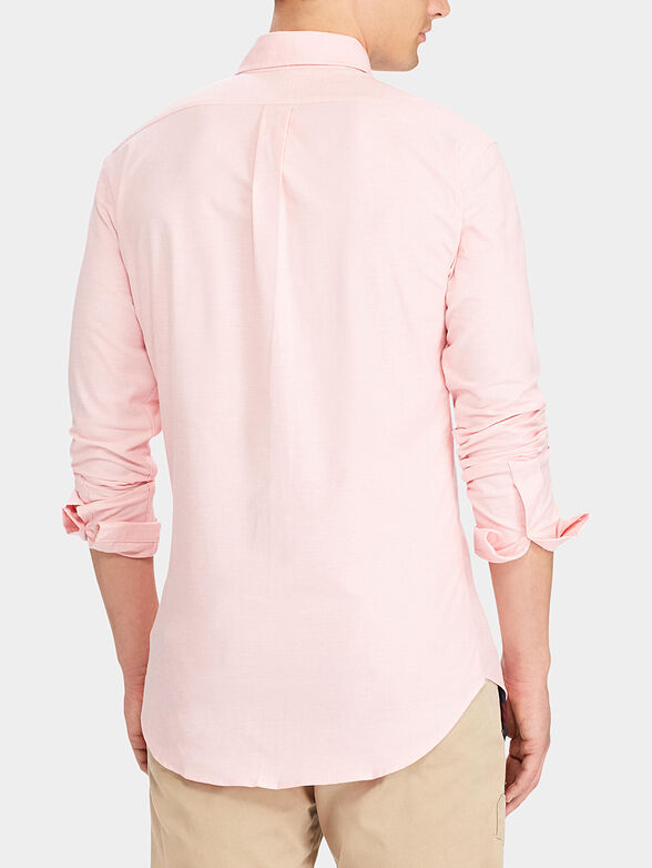 Pink cotton Oxford shirt - 3