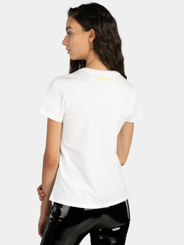 Black t-shirt with contrasting logo lettering - 3