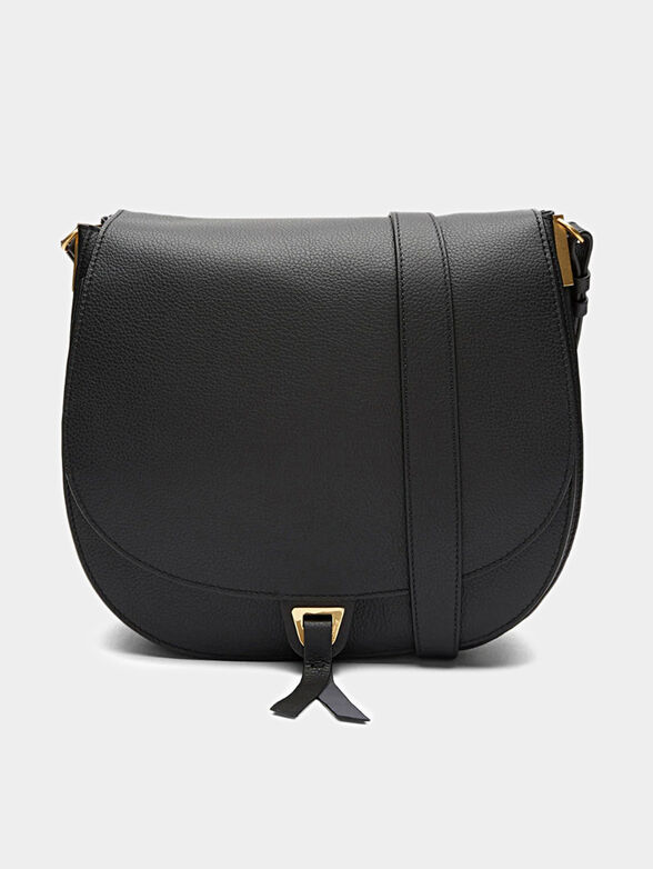 ARPEGE Black leather crossbody bag - 1