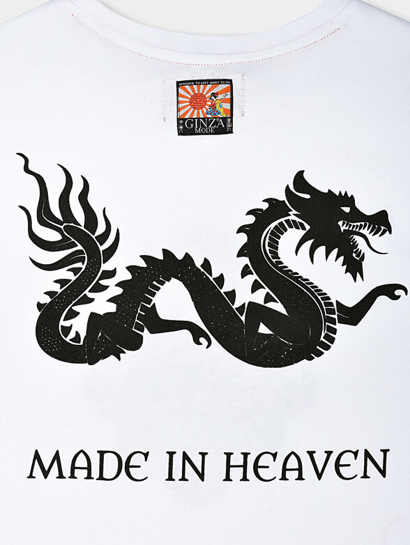 TS017 T-shirt with Japanese art details - 4