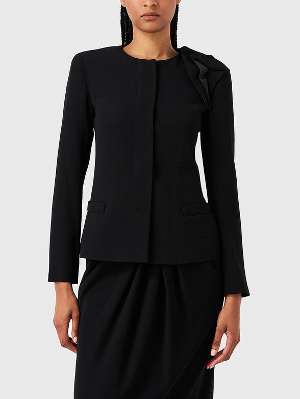 Black jacket with accent detail - 0