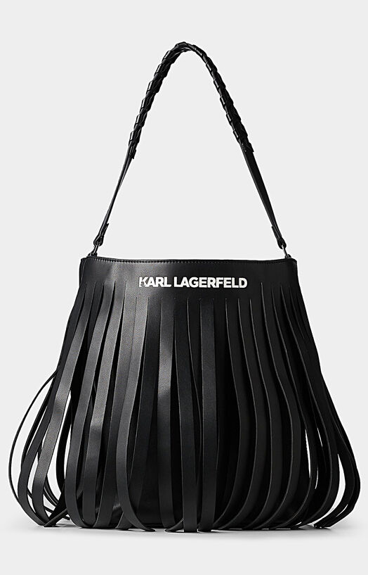 K/FRINGE beige bag brand Karl Lagerfeld —