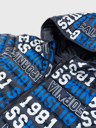 Jacket with contrasting print  - 4