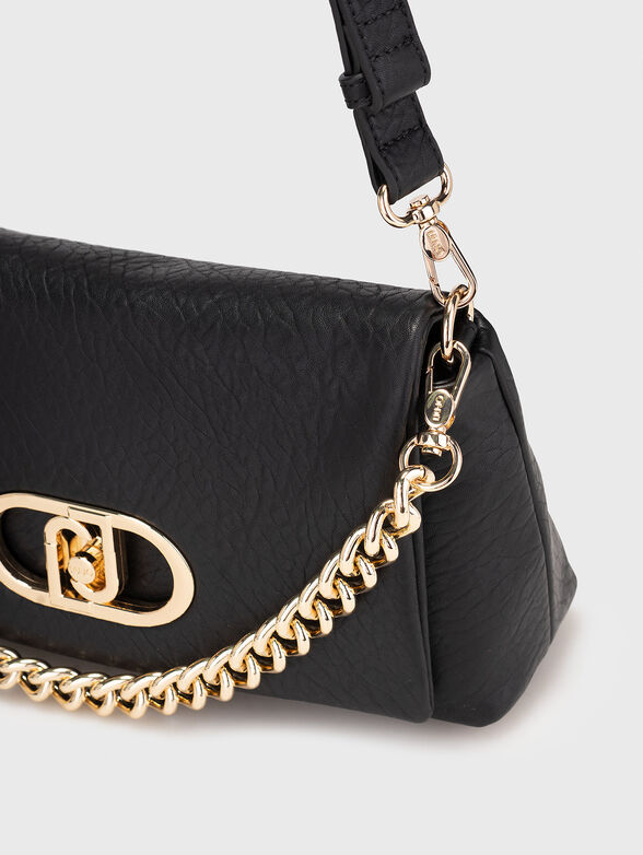Black crossbody bag with logo detail - 5