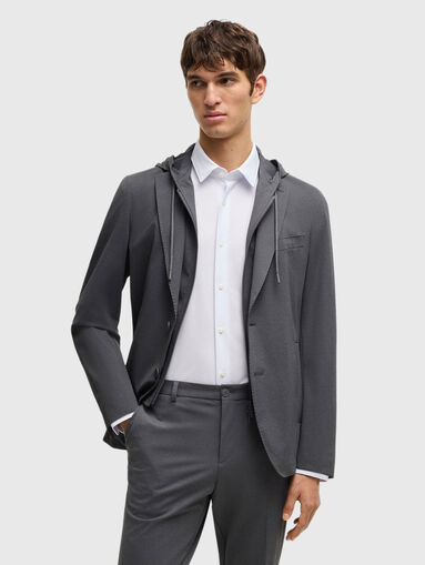 Blazer with removable hood - 4