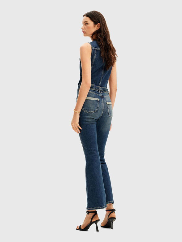 Dark blue denim jumpsuit  - 2