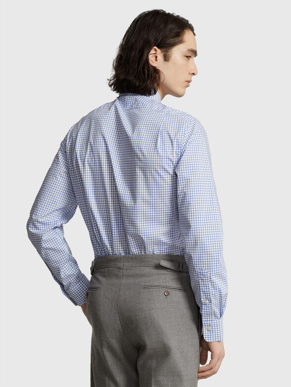 Checked shirt with logo detail  - 3