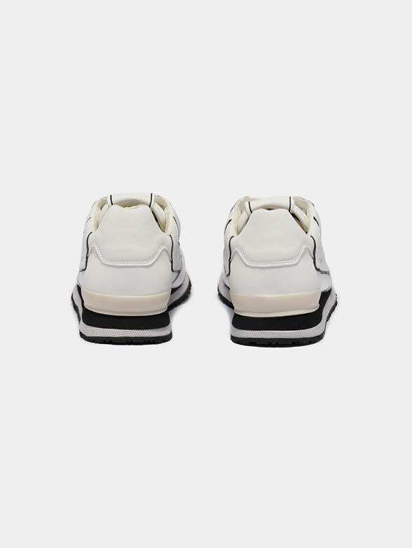 GENOVA Leather trainers in navy blue - 4