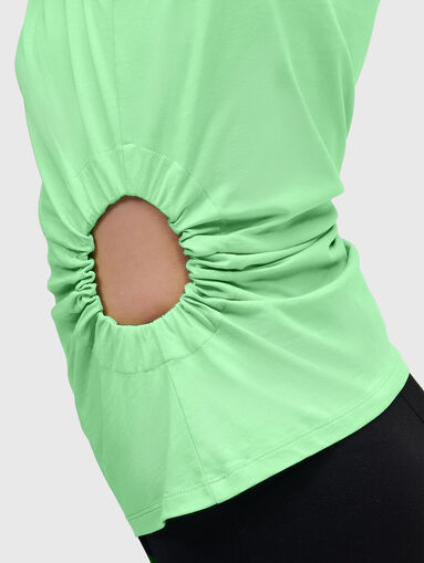 Green top with cut-out accent - 4