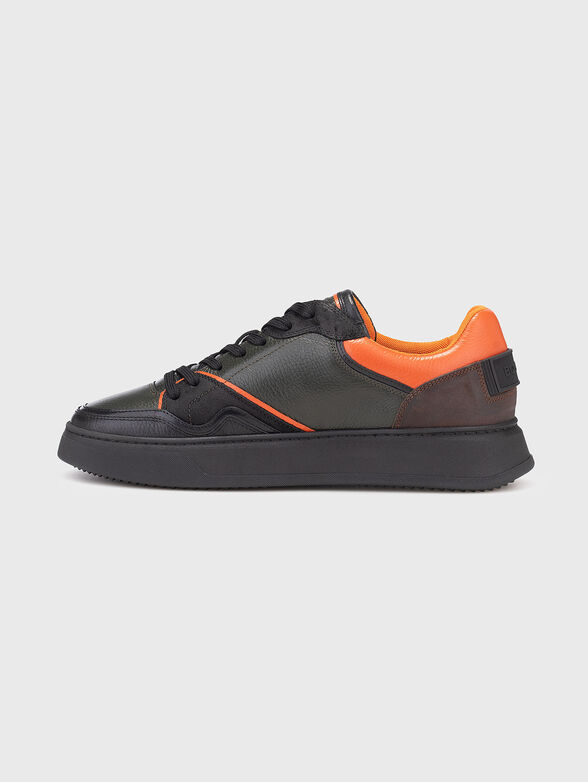 MILAN 25 leather sports shoes with contrasting details - 4