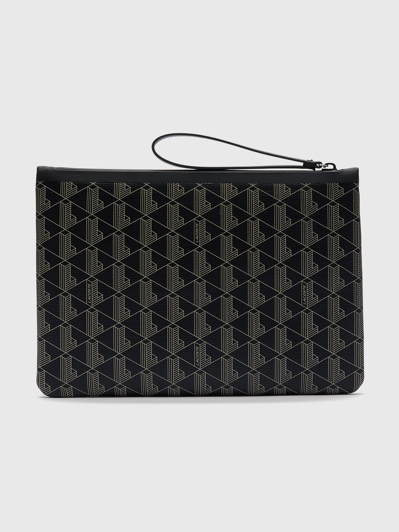 洋書 LACOSTE Clutch with monogram logo print brand LACOSTE