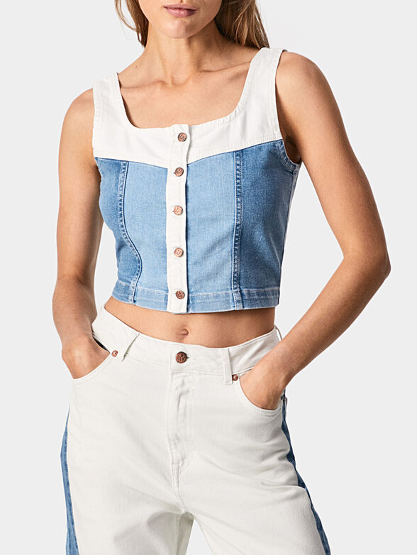 RUBY BLEND top with buttons - 1