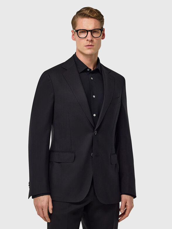 Wool jacket in black  - 1