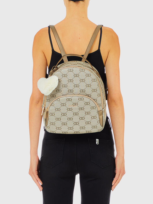 Backpack with monogram print - 2