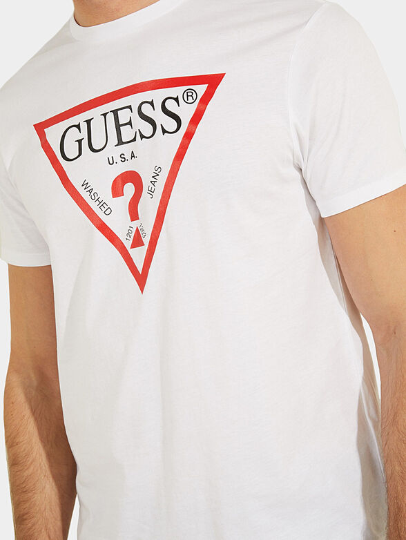 Black t-shirt with triangle logo - 4