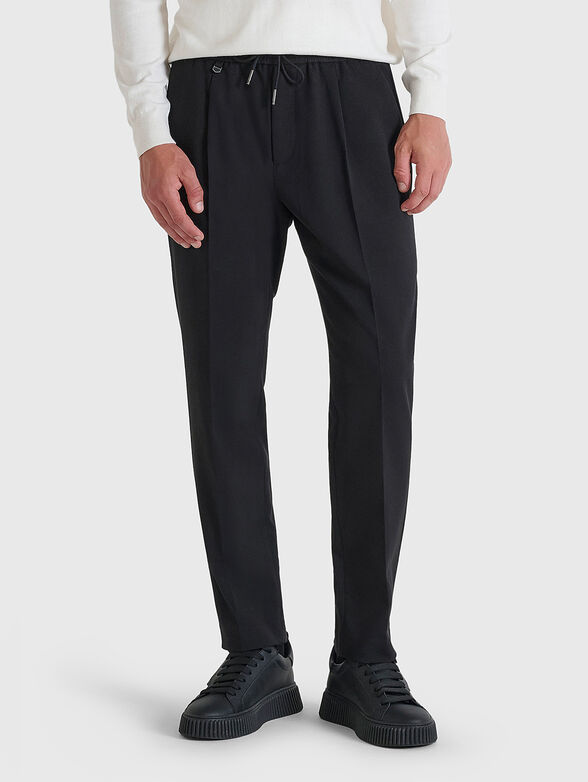 Trousers with elastic waist - 1