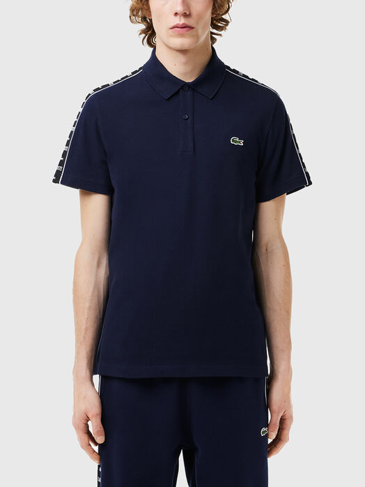 Polo shirt with contrasting stripe 