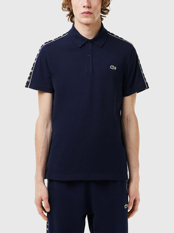 Polo shirt with contrasting stripe  - 1