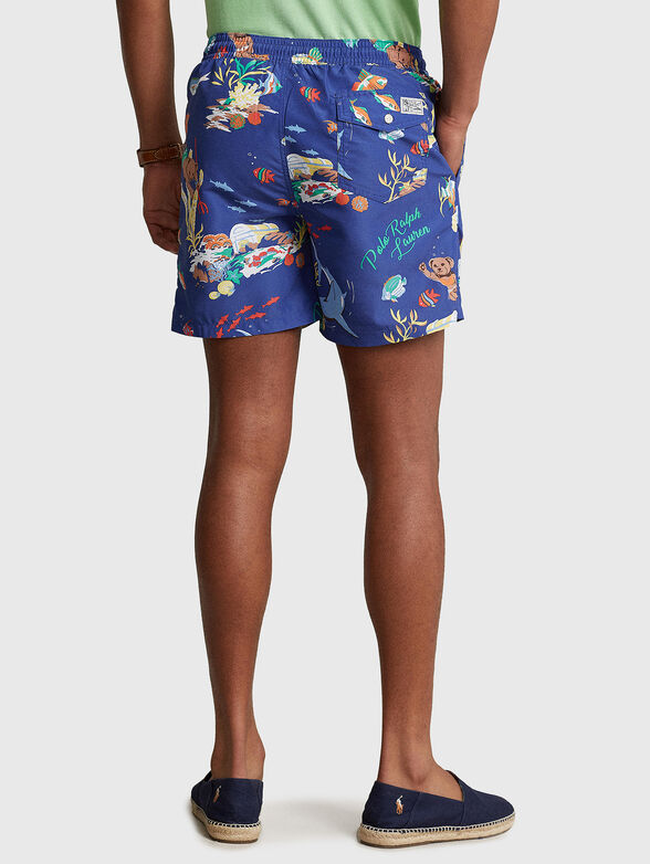 Beach shorts with multicolour print - 2