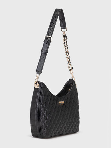YARMILLA beige hobo bag with quilted effect - 3