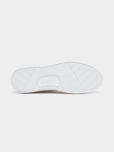 White sneakers with contrast strap - 4