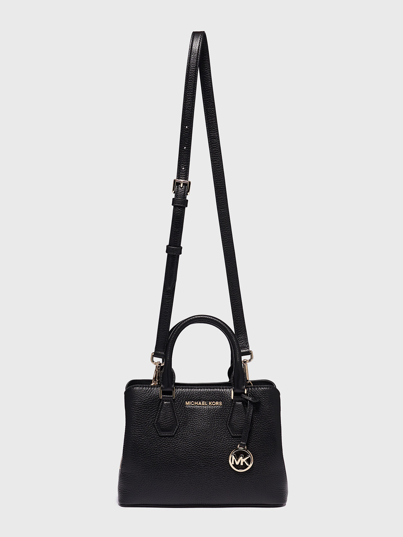 CAMILLE leather handbag with logo detail brand MICHAEL KORS
