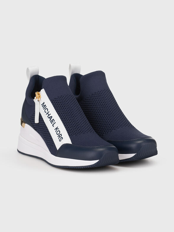 WILLIS blue wedge sports shoes - 2