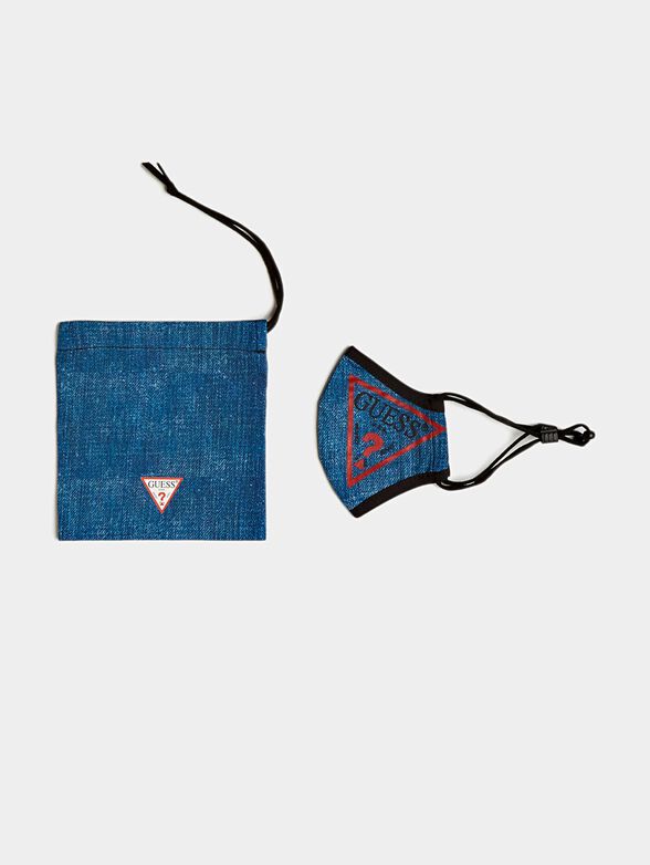 Face mask for kids with logo print - 1