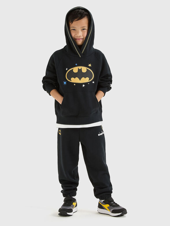 SUPERHEROES black sweatshirt with logo  - 2