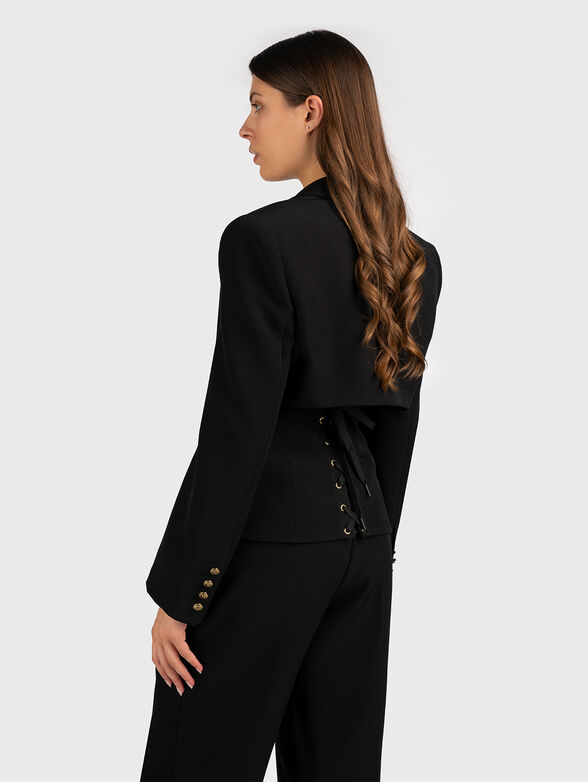 Blazer with accented corset back - 2