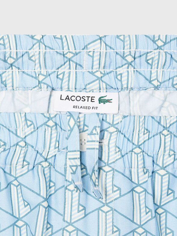 Cotton shorts with logo embroidery - 4