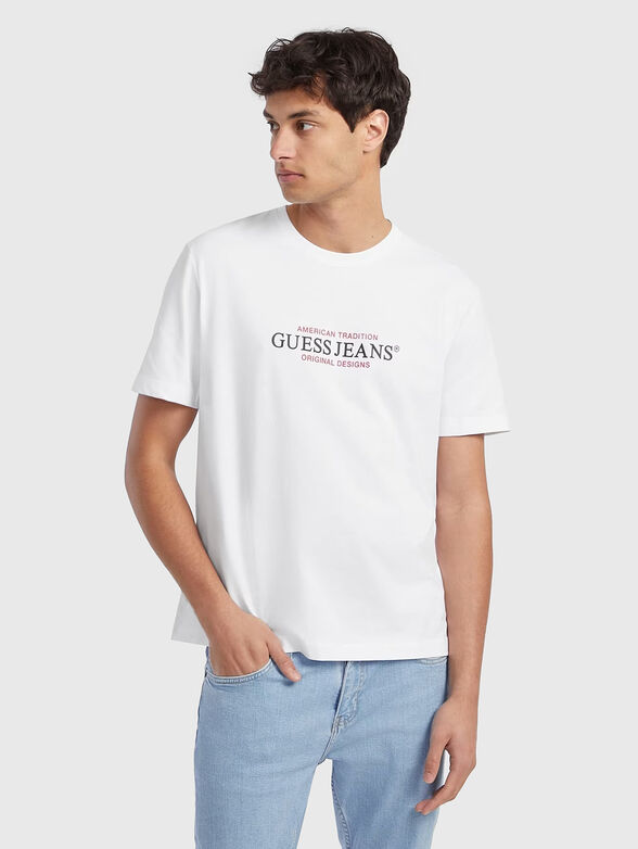 Black T-shirt with logo print - 1