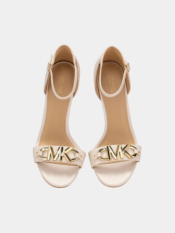 IZZY black leather sandals  - 6