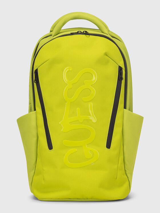 Green backpack with logo  - 1