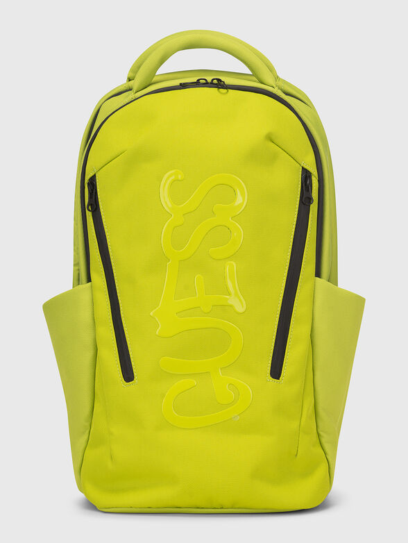 Green backpack with logo  - 1