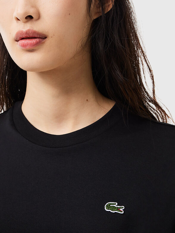 Logo detail  black T-shirt  - 4