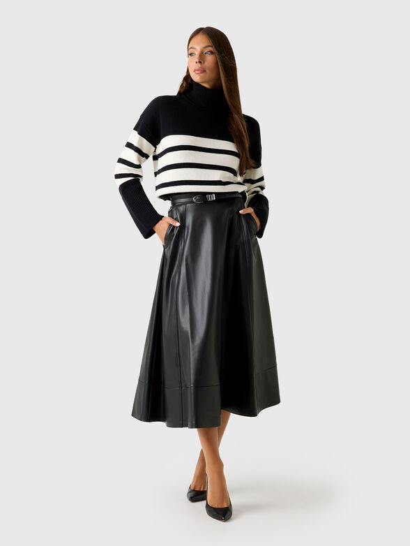 DELORES faux leather maxi skirt - 4