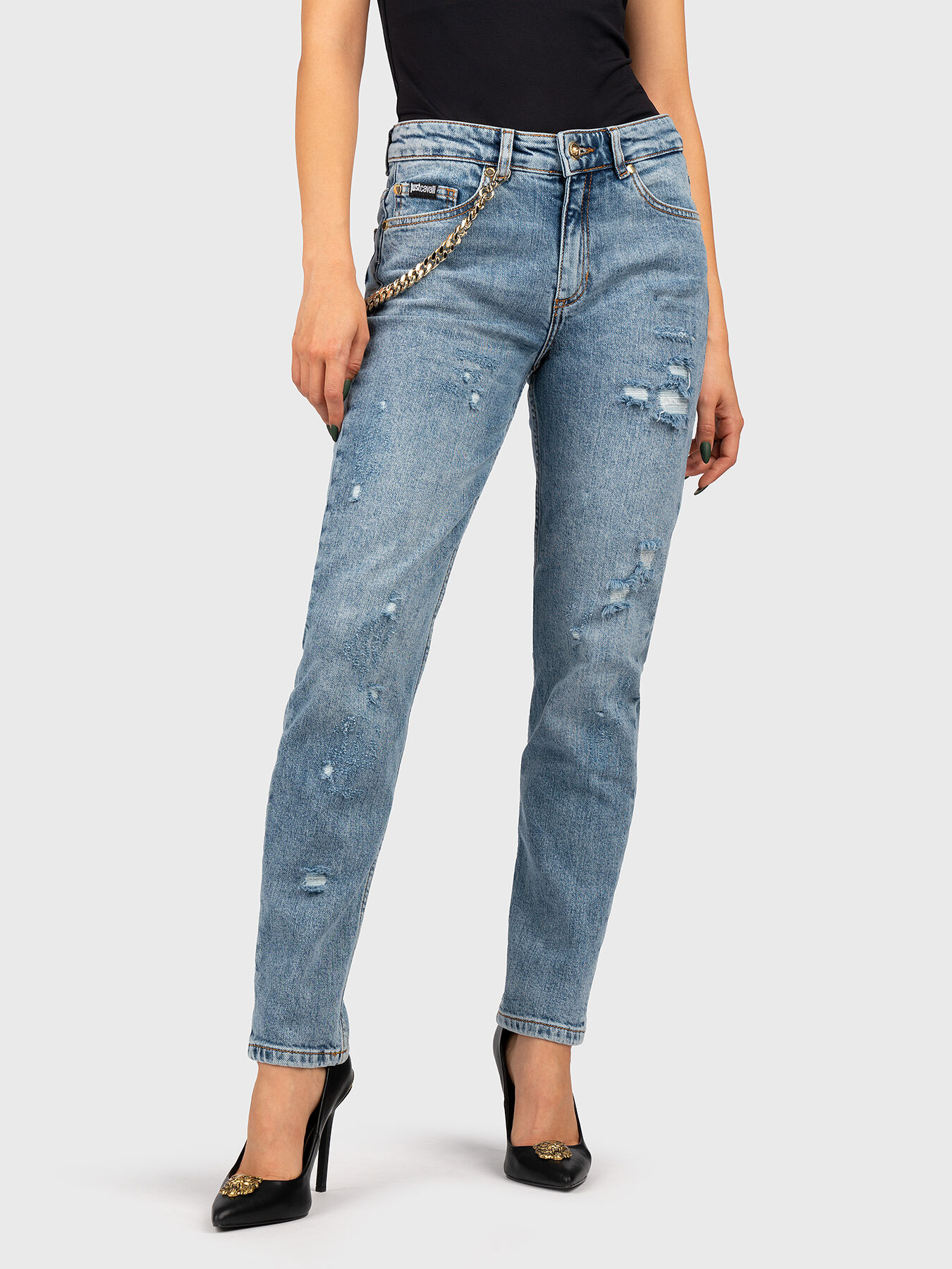 Blue slim jeans brand Just Cavalli Globalbrandsstore en
