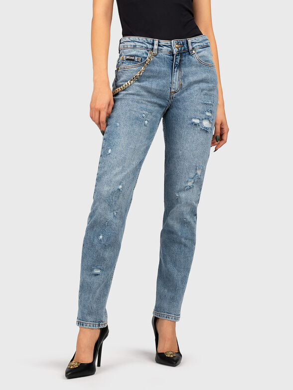 Blue slim jeans - 1