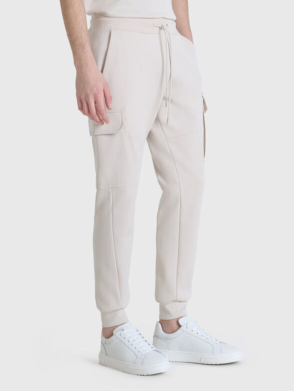 Sports cargo pants in black - 1