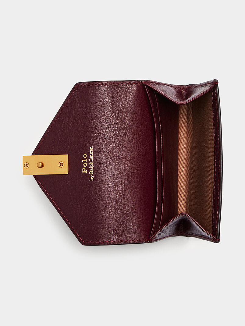 Small purse in bordeaux color - 3