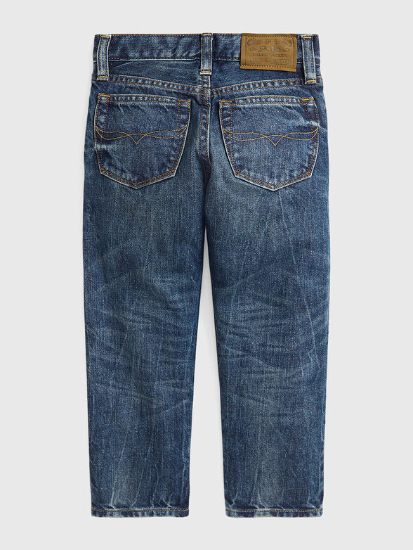 Cotton jeans with logo detail - 2
