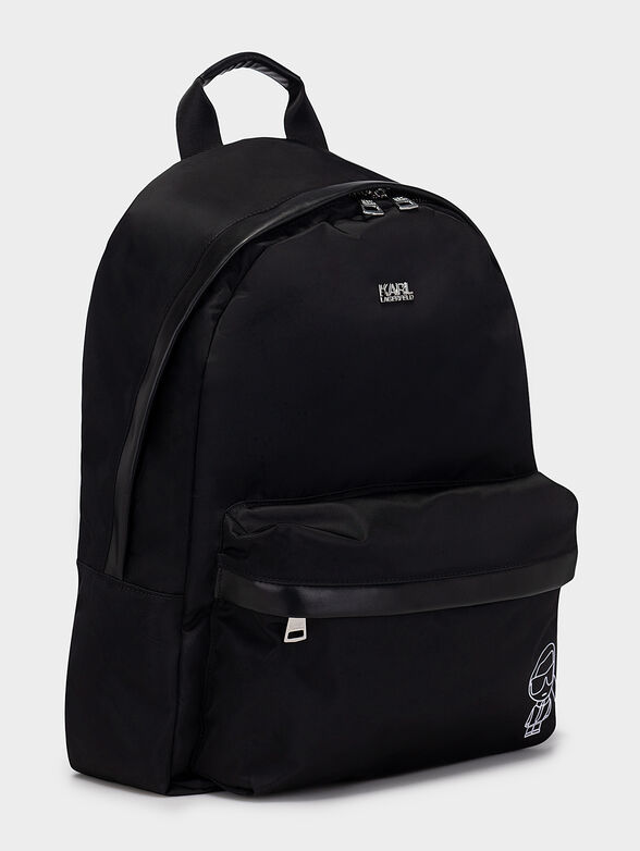 Textile backpack with logo details - 3