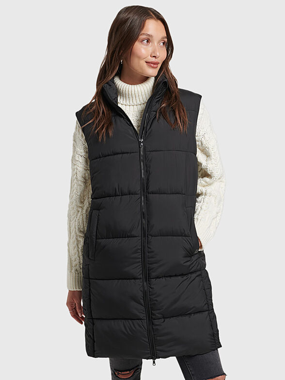 Padded vest with quilted effect - 1
