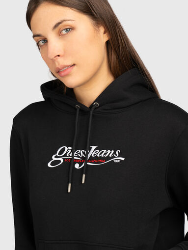 Sweatshirt with contrast logo embroidery  - 4