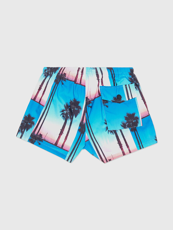Beach shorts with multicolour print - 4